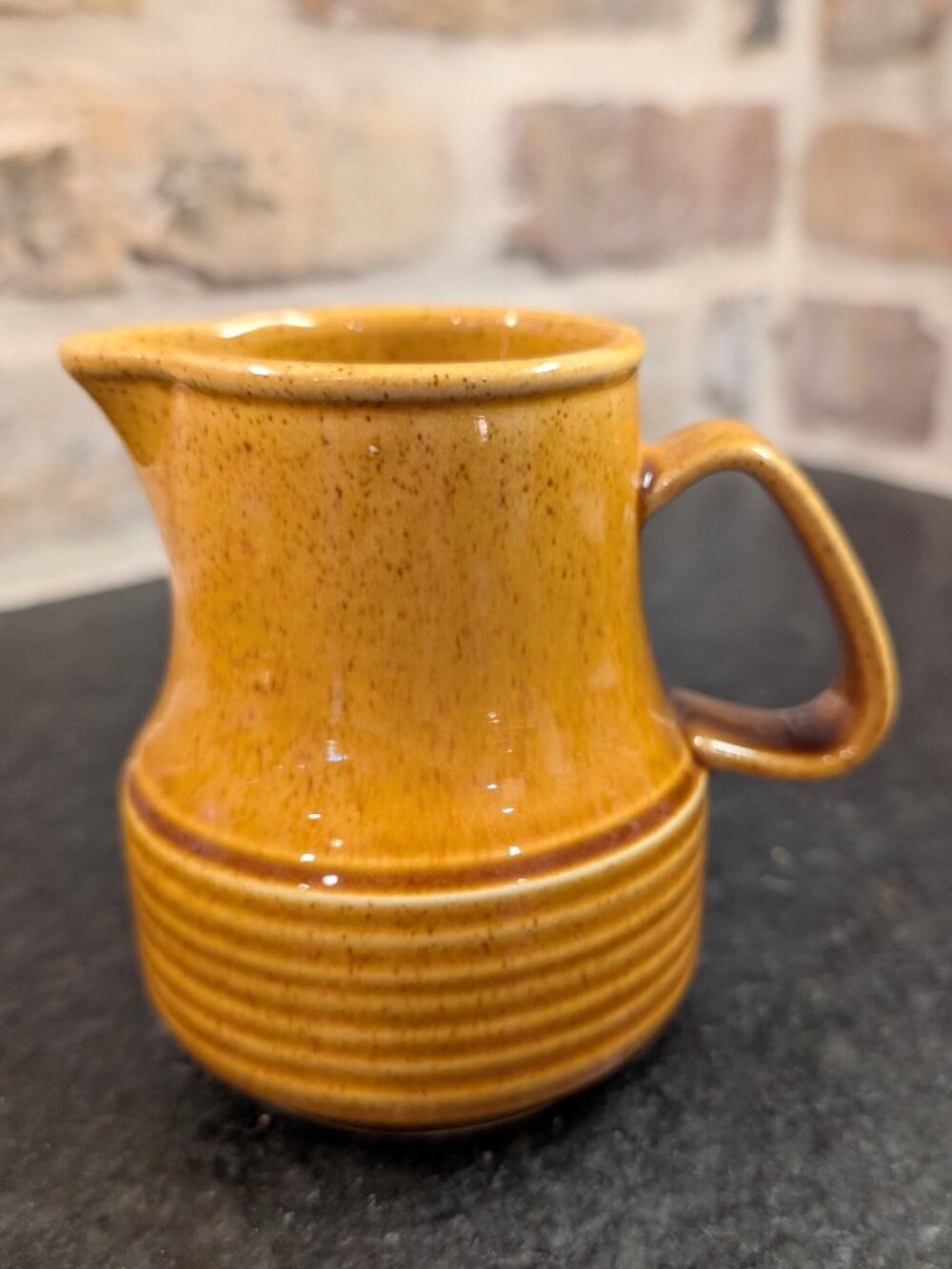 Vintage Ceramic Creamer Pitcher Sierra by Sheffield Brown Ironstone